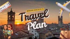 Bergamo utazási terv borítókép – testvér utazás 2026