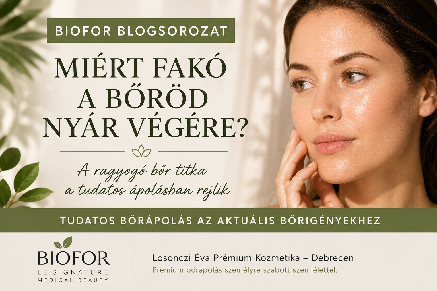Miért fakó a bőröd nyár végére? | BIOFOR blogsorozat | Losonczi Éva Prémium Kozmetika Debrecen